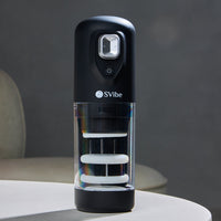 SVibe Ikon Spark on a table, displaying its compact and powerful build.