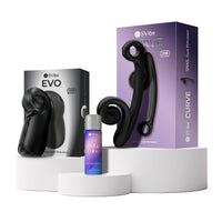 Svibe Power Couple bundle featuring Snail Curve Dual Stimulator, Snail EVO Dual Male Stimulator, and premium SVibe lubricant