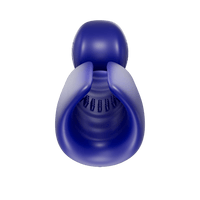 Inside view of the SVibe EVO Masturbator in blue, designed for dual motor stimulation and maximum enjoyment. #color_blue